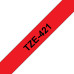 Brother TZE-421 label-making tape Black on red