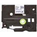 Brother TZE-FA3 label-making tape Blue on white