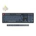 Keychron Teclado mecánico inalámbrico personalizado V6 Max QMK/VIA de tamaño completo (diseño ISO del Reino Unido) interruptores rojos Gateron Jupiter (Gateron Jupiter Banana)