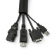 StarTech.com 15' (4.6m) Cable Management Sleeve - Flexible Coiled Cable Wrap - 1.0-1.5